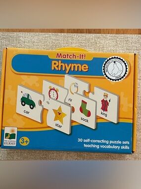 Match-It! Rhyme Learning Puzzle Set - Yellow